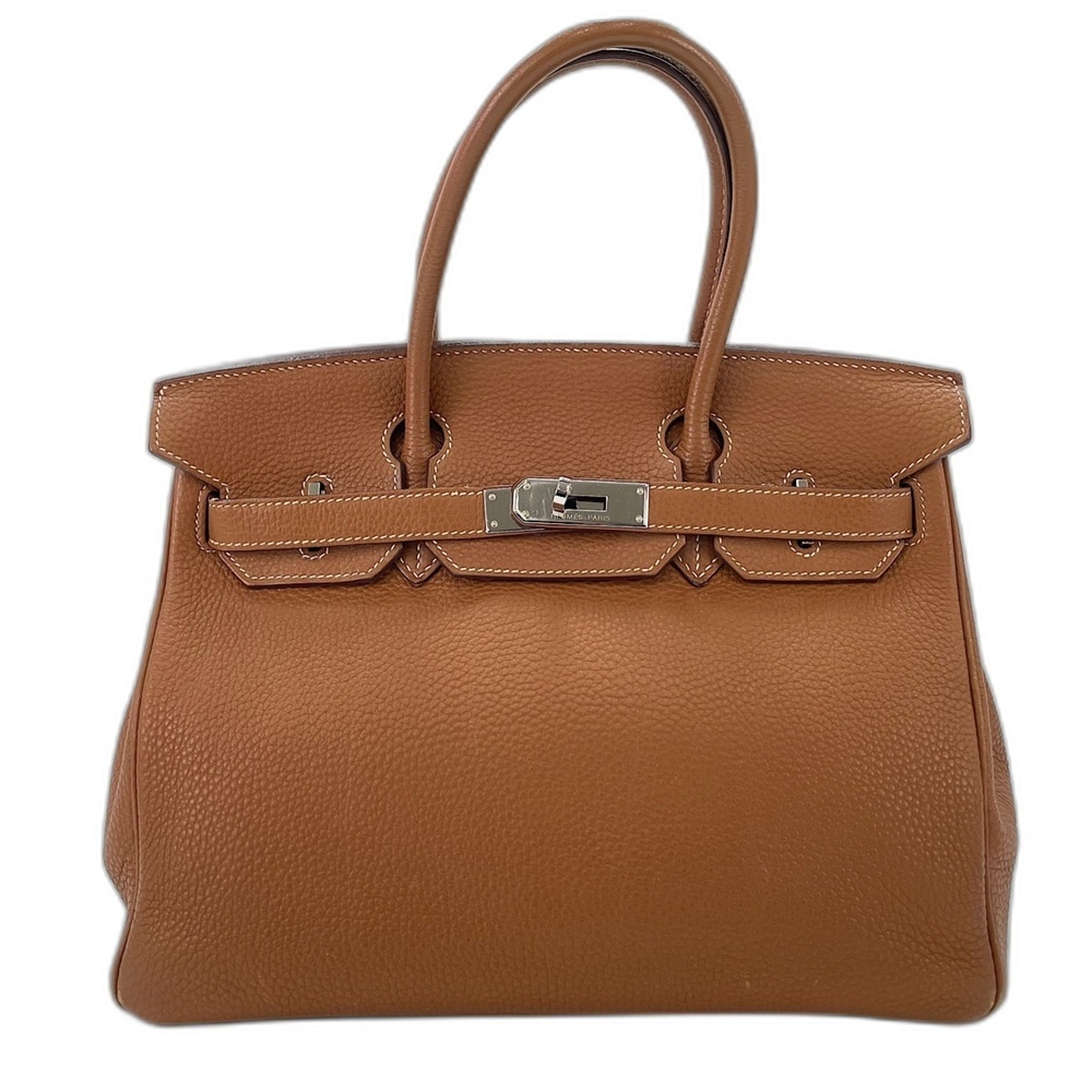 HERMES Birkin 30 Handbag Brown